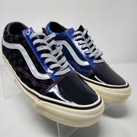 Vans Skateboarding Shoes Mens 10.5 Black OG Old Skool LX Sinners Club 2 Suede